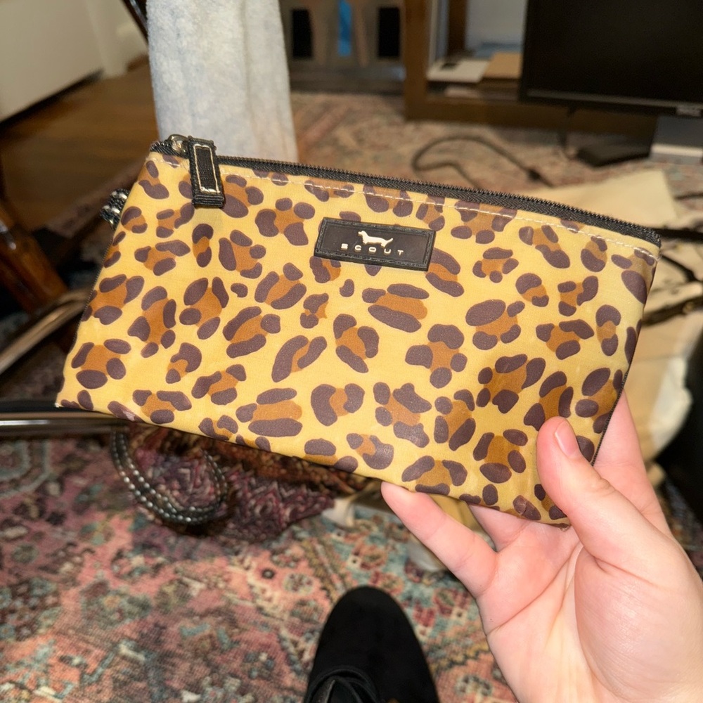 Scout Leopard Print Wristlet